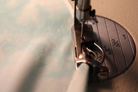 How to sew a double fold narrow hem DIY16