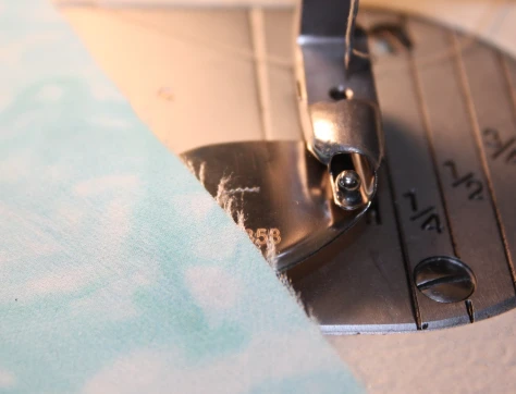 How to sew a double fold narrow hem DIY6