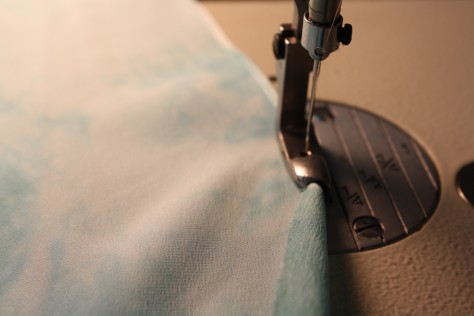 How to sew a double fold narrow hem DIY9